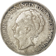 NETHERLANDS, 2-1/2 Gulden, 1929, KM #165, EF(40-45), Silver, 38, 24.94
