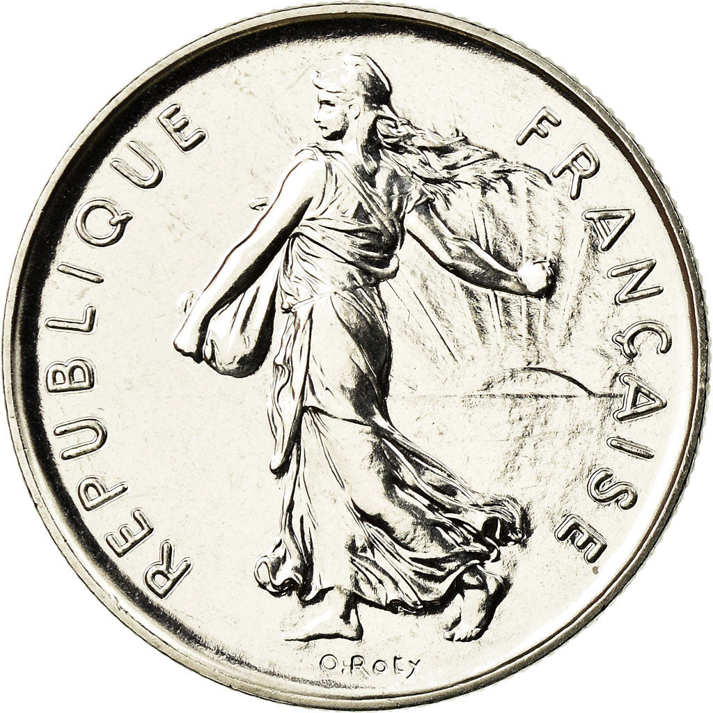 Coin, France, Semeuse, 5 Francs, 1990, Paris, MS(65-70), Nickel Clad