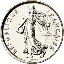 Coin, France, Semeuse, 5 Francs, 1990, Paris, MS(65-70), Nickel Clad