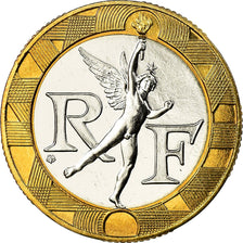 Coin, France, Génie, 10 Francs, 1990, Paris, MS(65-70), Bi-Metallic, KM:964.1
