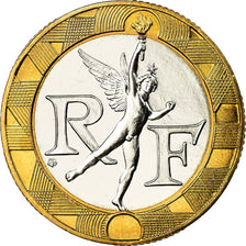 Coin, France, Génie, 10 Francs, 1990, Paris, MS(65-70), Bi-Metallic, KM:964.1