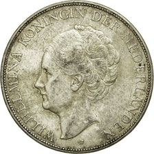Moneda, Países Bajos, Wilhelmina I, 2-1/2 Gulden, 1930, MBC+, Plata, KM:165