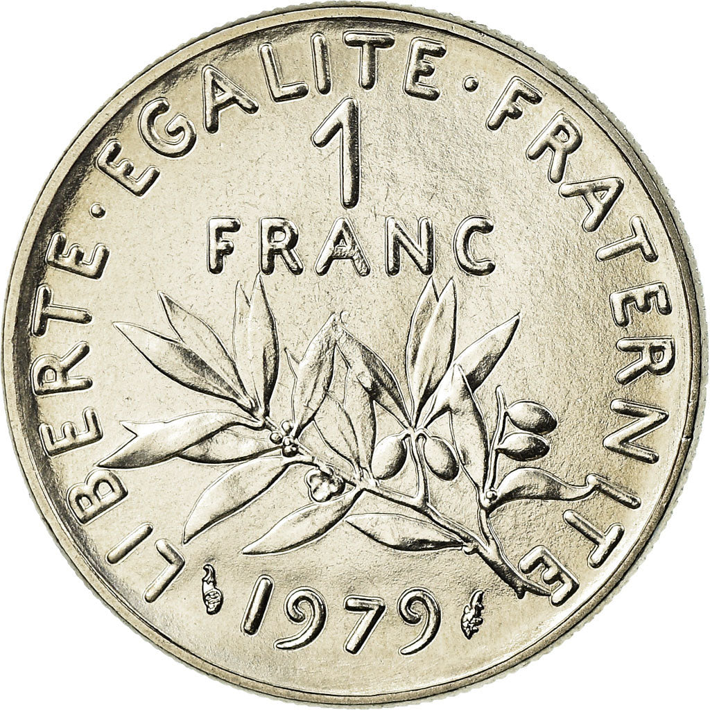 Moeda, França, Semeuse, Franc, 1979, Paris, MS(65-70), Níquel, KM:925.1