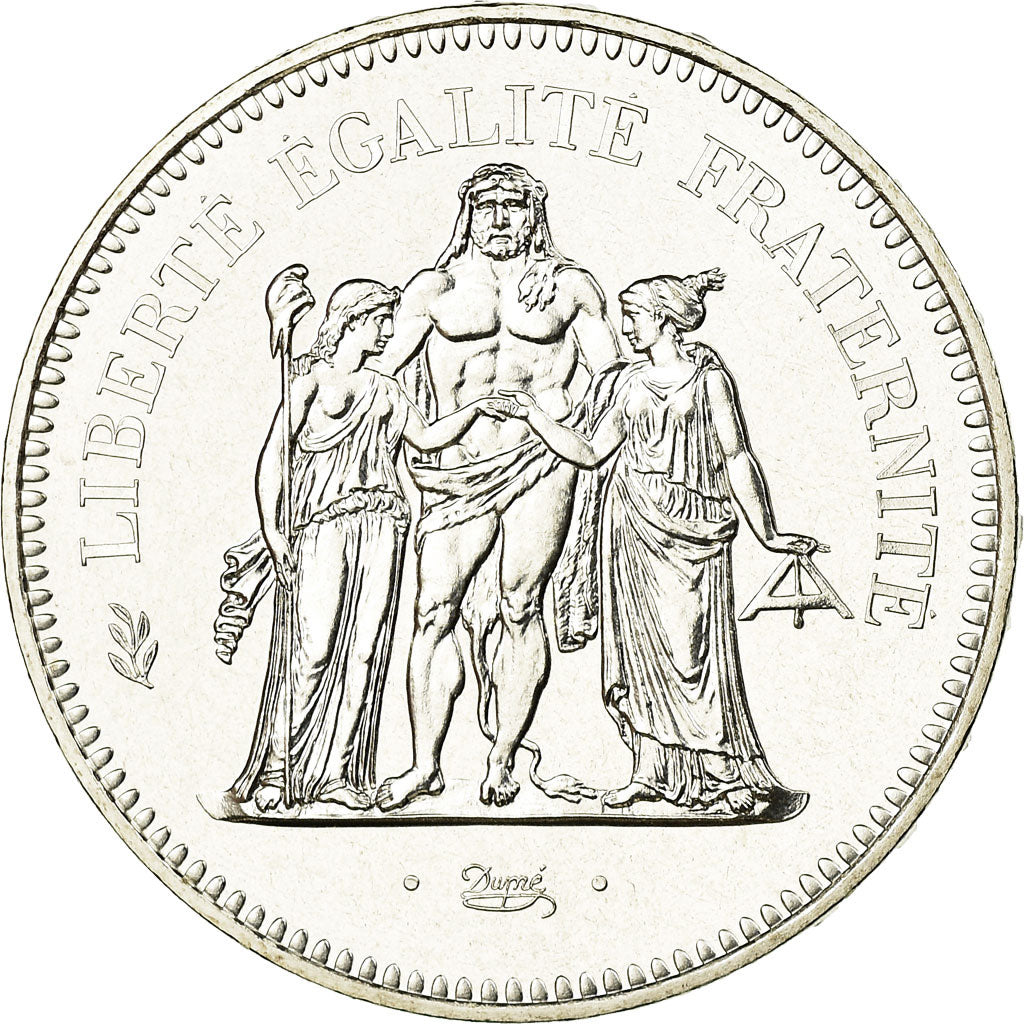Coin, France, Hercule, 50 Francs, 1980, Paris, MS(65-70), Silver, KM:941.1