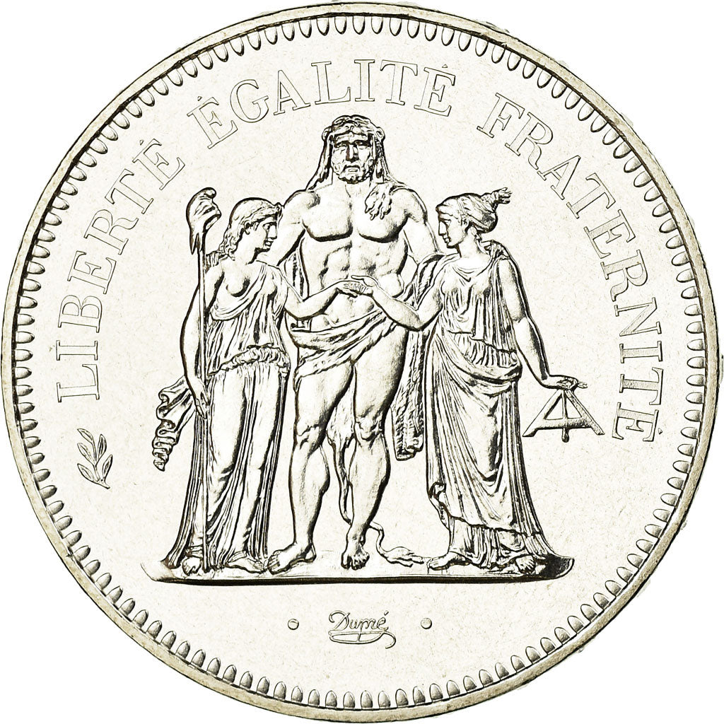 Coin, France, Hercule, 50 Francs, 1980, Paris, MS(65-70), Silver, KM:941.1