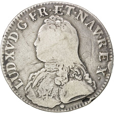 FRANCE, Écu aux branches d'olivier, ECU, 1732, Lyon, KM #486.6, VF(20-25), ...