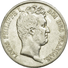 Moneta, Francia, Louis-Philippe, 5 Francs, 1831, Lille, BB+, Argento, KM:745.13