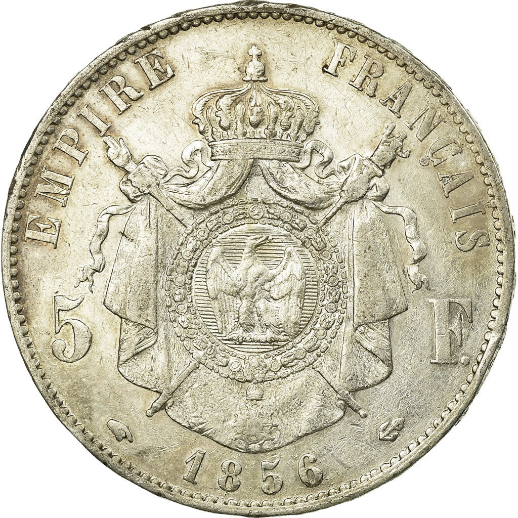 Monnaie, France, Napoleon III, Napoléon III, 5 Francs, 1856, Paris, TTB+