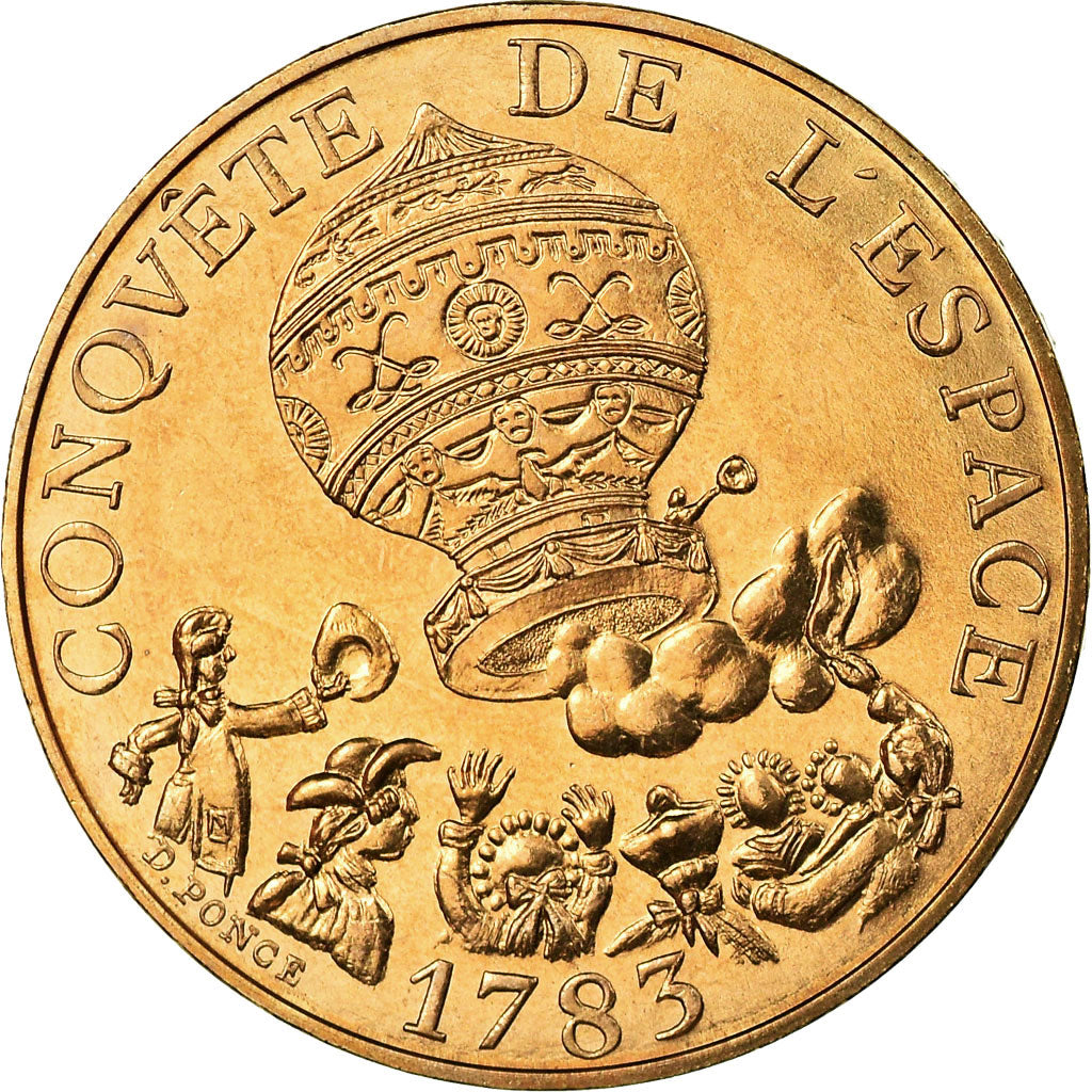 Coin, France, La conquête, 10 Francs, 1983, Paris, MS(65-70), Nickel-Bronze