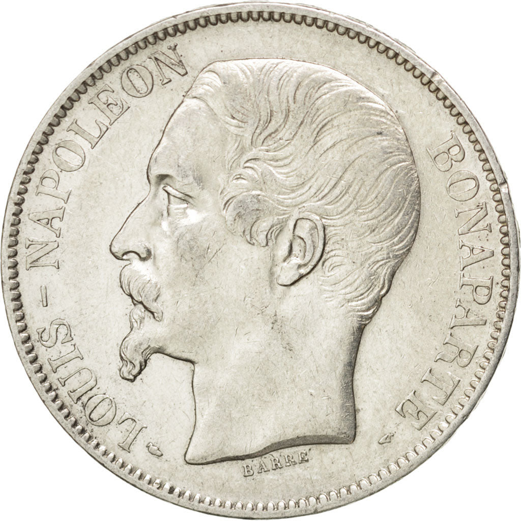 Deuxième République, 5 Francs Louis-Napoléon Bonaparte, 1852 A, KM 773.1