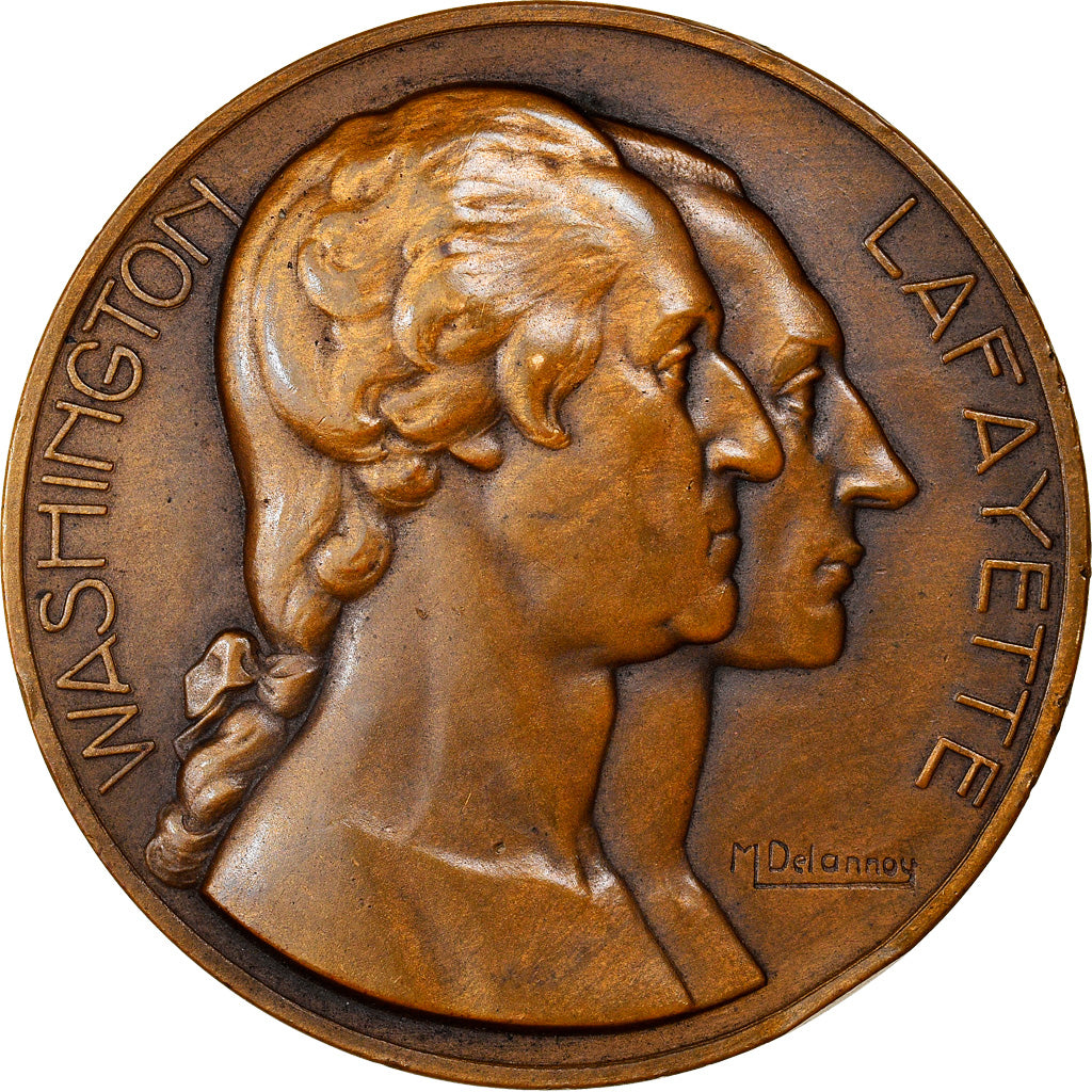 France, Medal, Exposition Coloniale Internationale, Paris 1931, Washington et