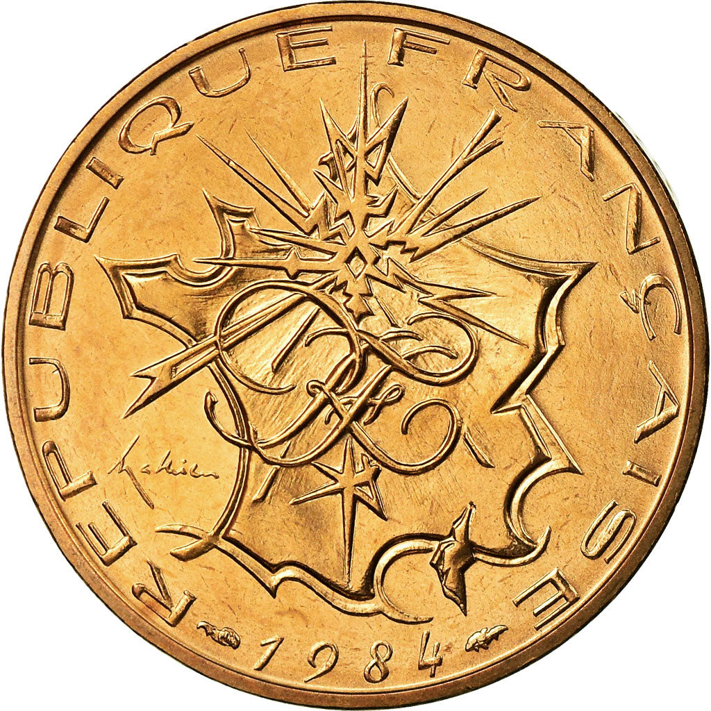 Munten, Frankrijk, Mathieu, 10 Francs, 1984, Paris, FDC, Nickel-brass, KM:940