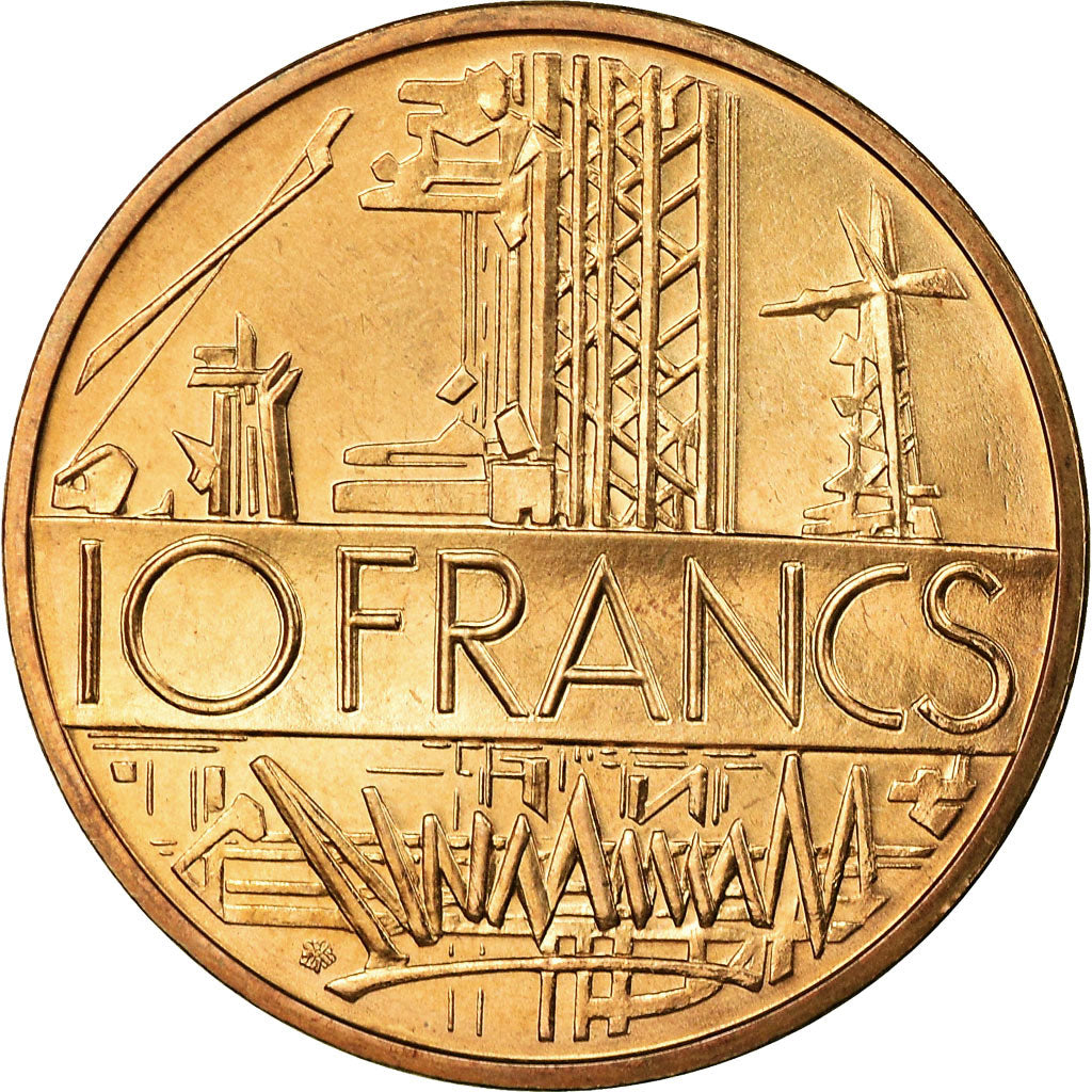 Munten, Frankrijk, Mathieu, 10 Francs, 1984, Paris, FDC, Nickel-brass, KM:940