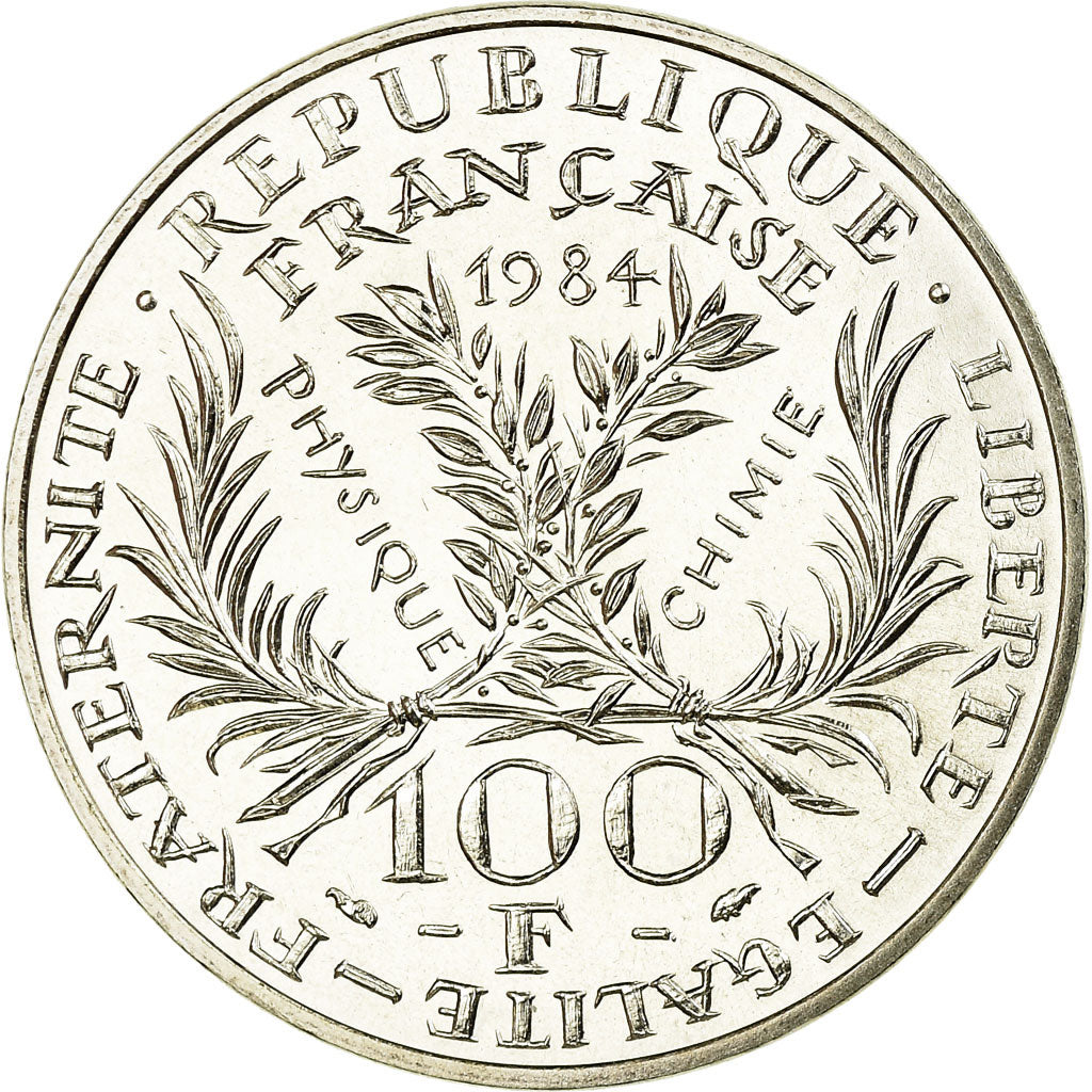 Coin, France, Marie Curie, 100 Francs, 1984, MS(65-70), Silver, KM:955