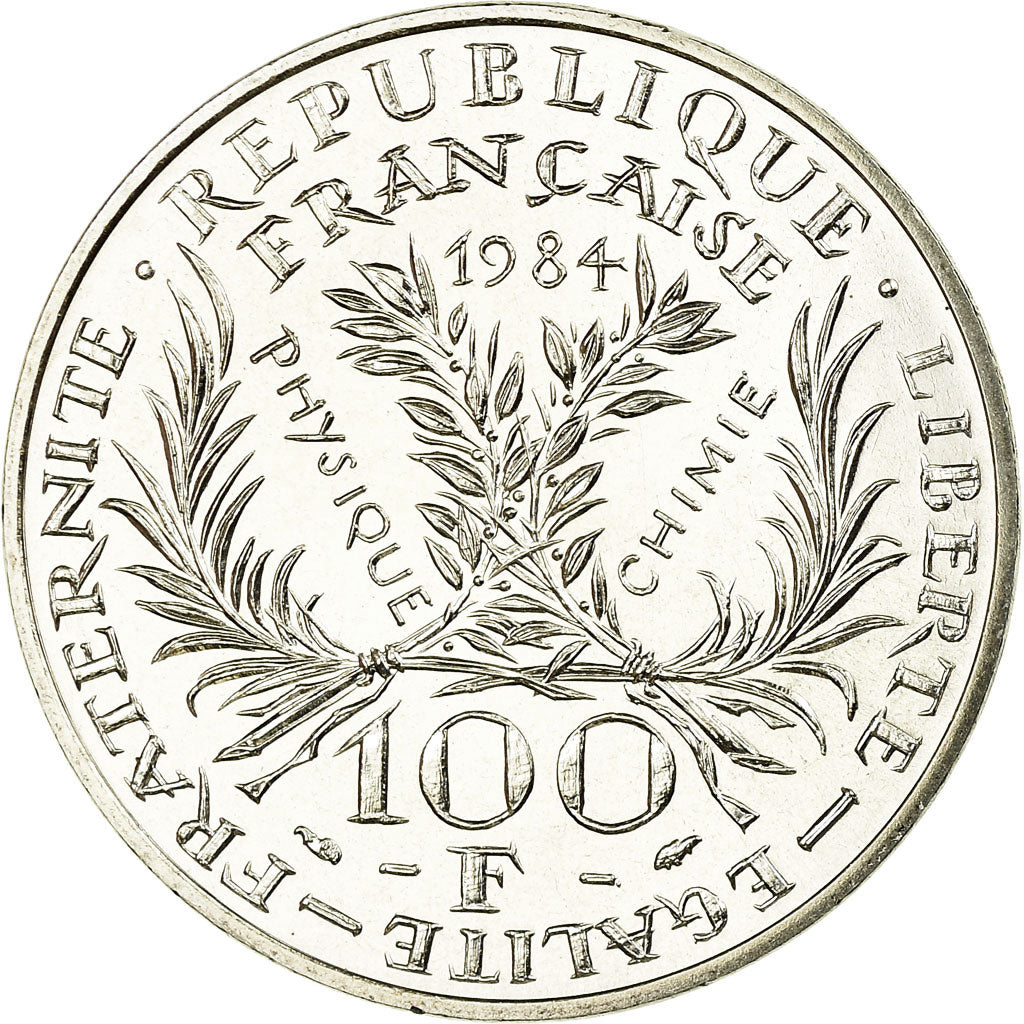 Coin, France, Marie Curie, 100 Francs, 1984, MS(65-70), Silver, KM:955