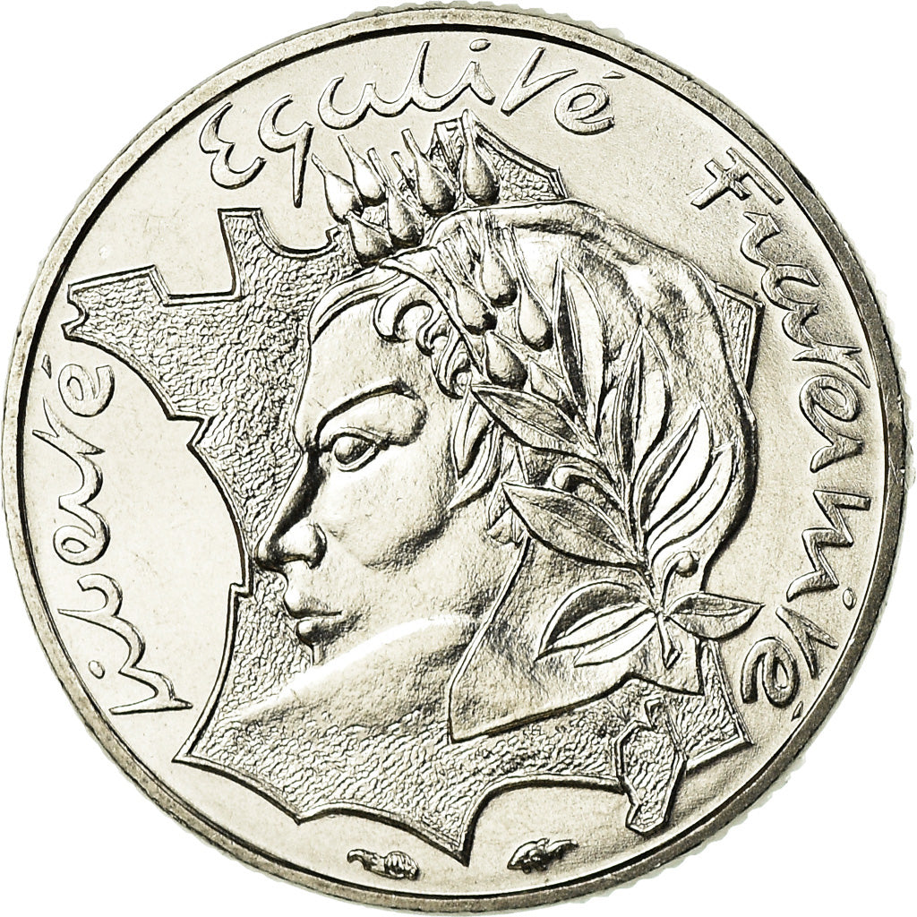 Coin, France, Jimenez, 10 Francs, 1986, Paris, MS(65-70), Nickel, KM:959