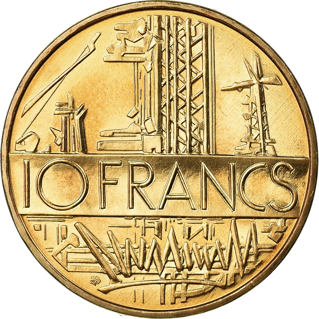 Coin, France, Mathieu, 10 Francs, 1987, Paris, MS(65-70), Nickel-brass, KM:940