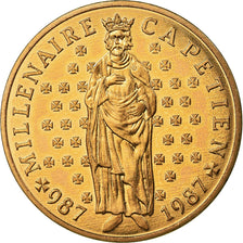 Coin, France, Hugues Capet, 10 Francs, 1987, Paris, MS(65-70), Silver, KM:961