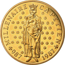 Münze, Frankreich, Hugues Capet, 10 Francs, 1987, Paris, STGL, Silber, KM:961