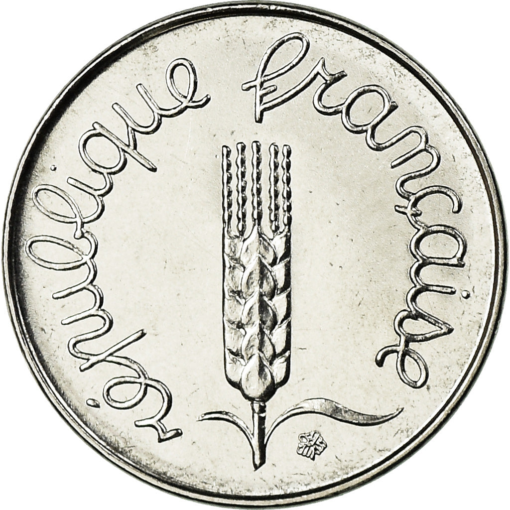 Moneda, Francia, Épi, Centime, 1977, Paris, FDC, Acero inoxidable, KM:928