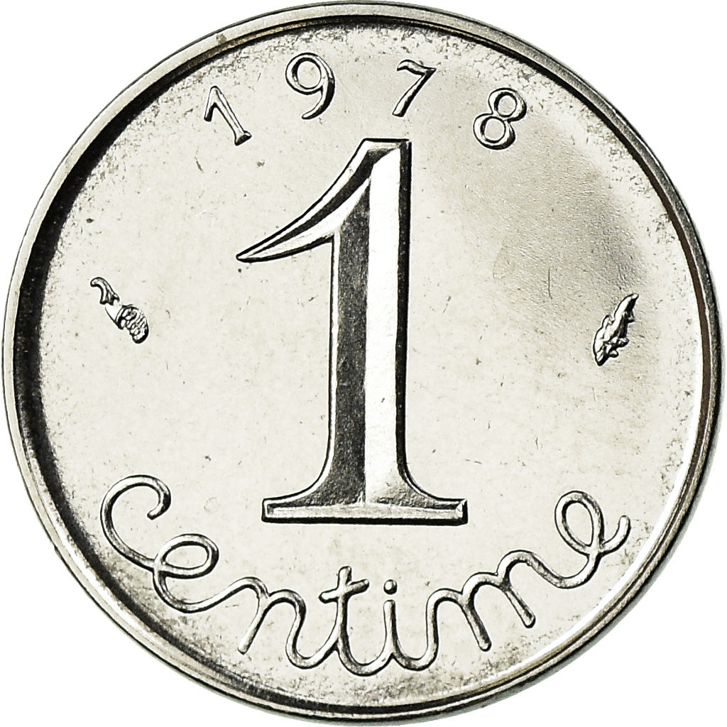Moneda, Francia, Épi, Centime, 1978, Paris, FDC, Acero inoxidable, KM:928