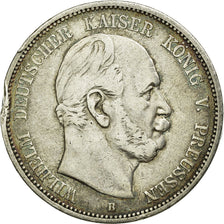 Coin, German States, PRUSSIA, Wilhelm I, 5 Mark, 1875, Hannover, VF(30-35)