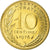 Moneta, Francja, Marianne, 10 Centimes, 1976, Paris, MS(65-70), Aluminium-Brąz