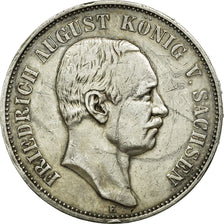 Coin, German States, SAXONY-ALBERTINE, Friedrich August III, 5 Mark, 1907