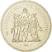 Coin, France, Hercule, 50 Francs, 1976, Paris, MS(65-70), Silver, KM:941.1