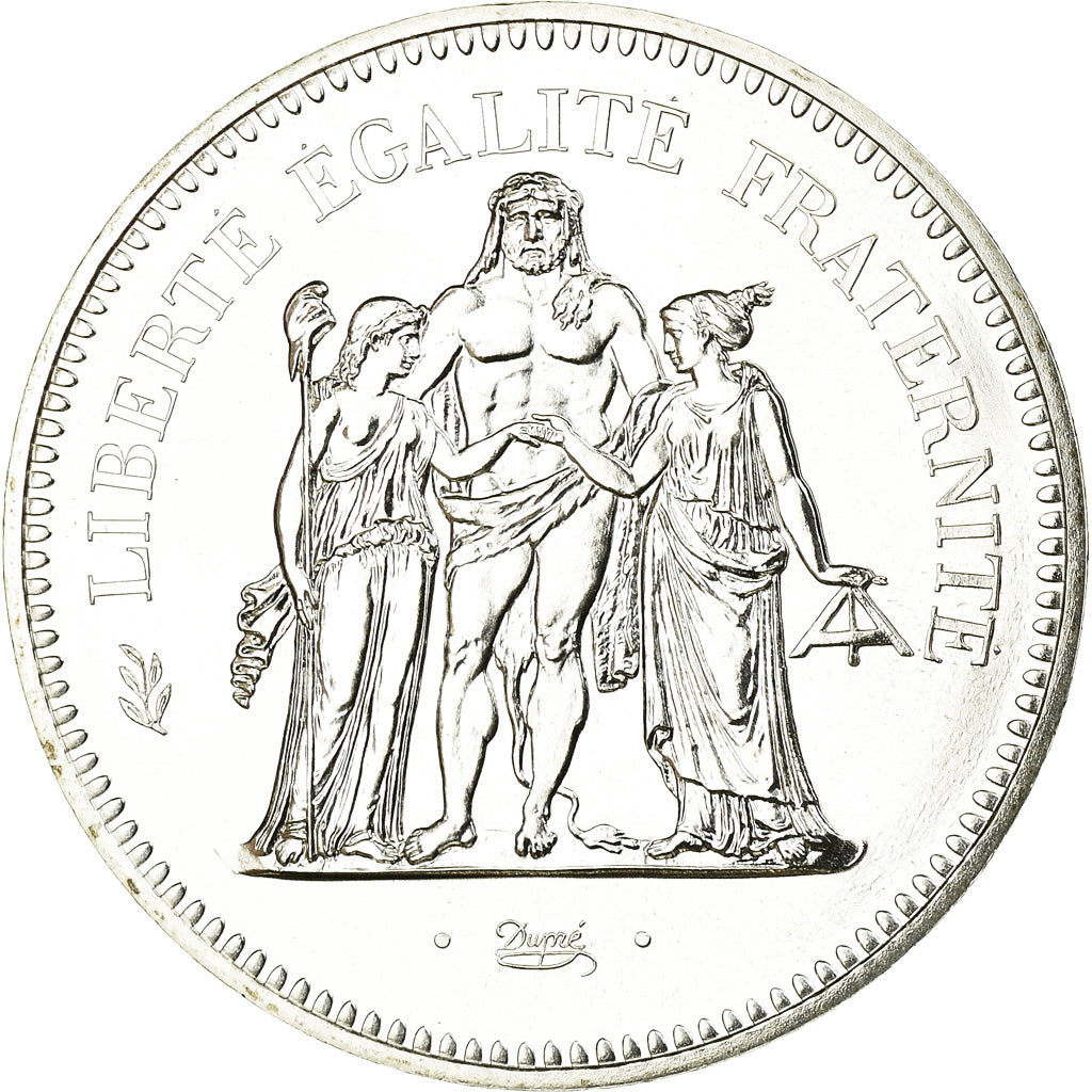 Moneta, Francia, Hercule, 50 Francs, 1977, Paris, FDC, Argento, KM:941.1