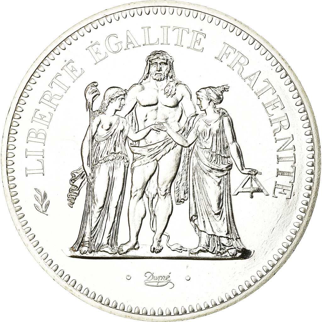 Coin, France, Hercule, 50 Francs, 1978, Paris, MS(65-70), Silver, KM:941.1
