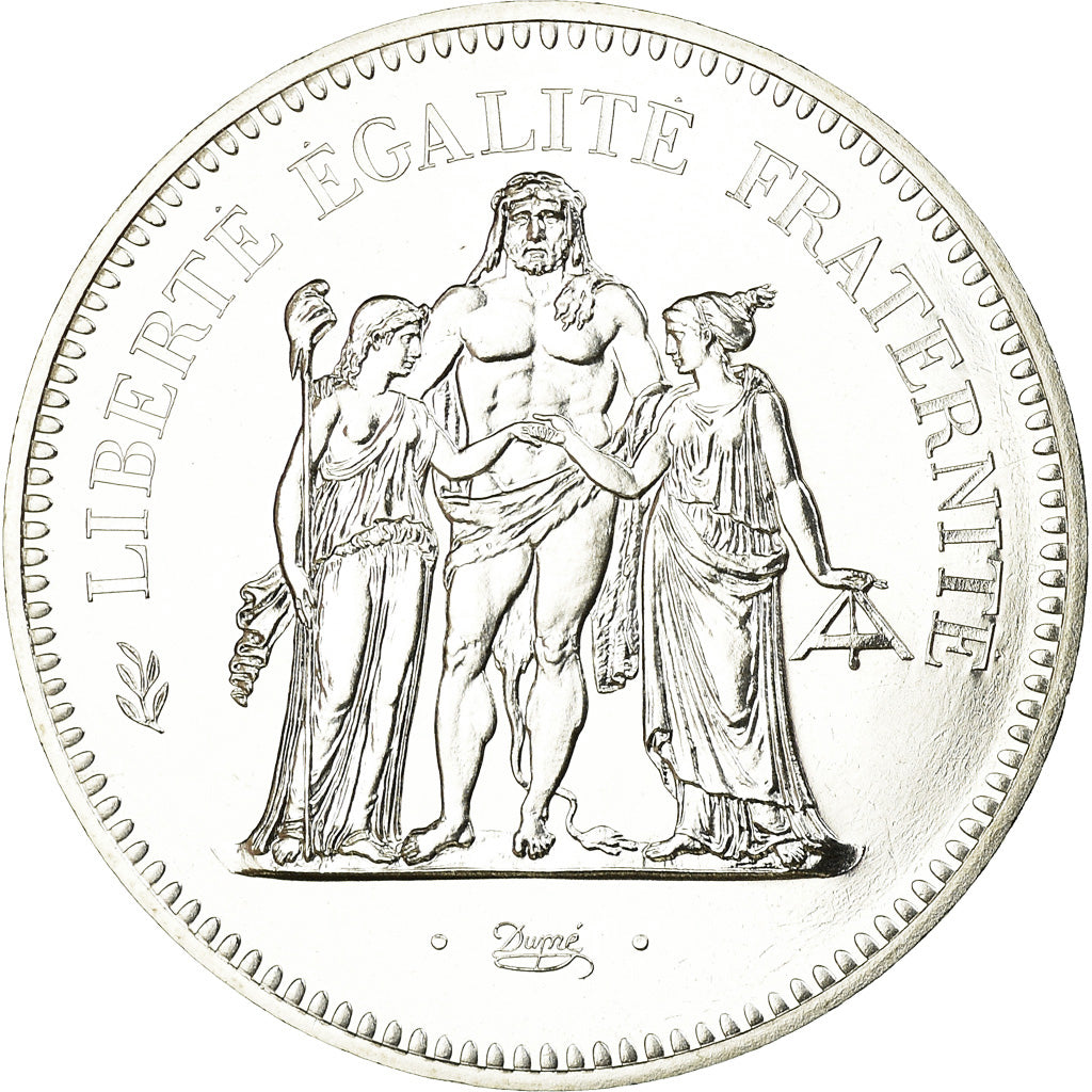 Coin, France, Hercule, 50 Francs, 1978, Paris, MS(65-70), Silver, KM:941.1