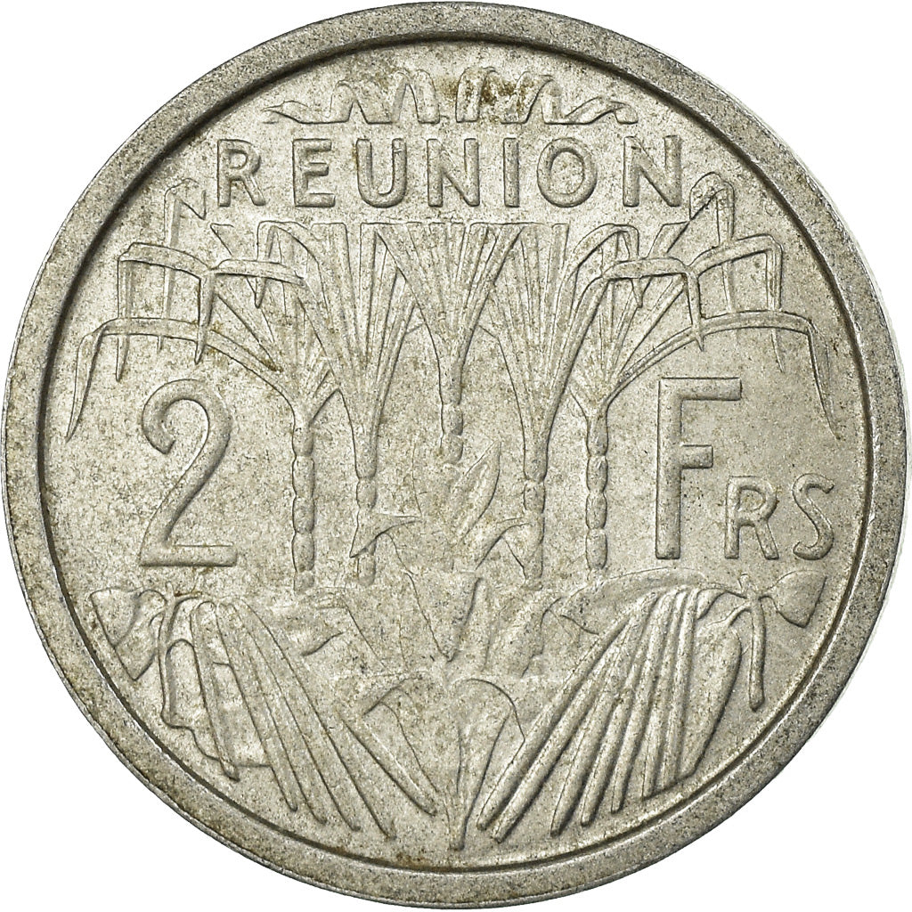 Coin, Réunion, 2 Francs, 1969, EF(40-45), Aluminum, KM:8