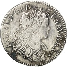 Moneda, Francia, Louis XV, Écu de France-Navarre, Ecu, 1718, Amiens, BC+