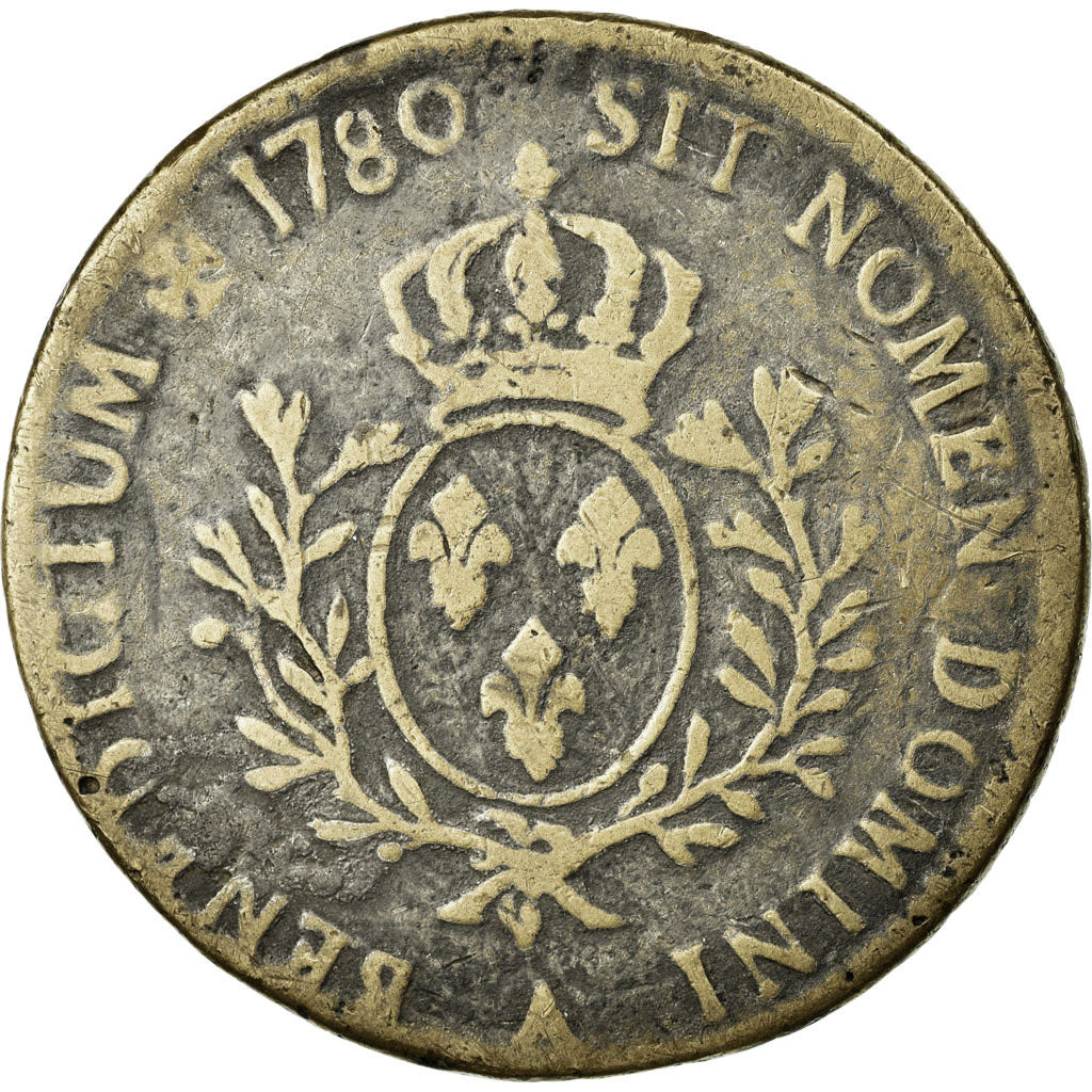 Coin, France, Ecu, 1780, Paris, VF(30-35), Copper, Gadoury:322