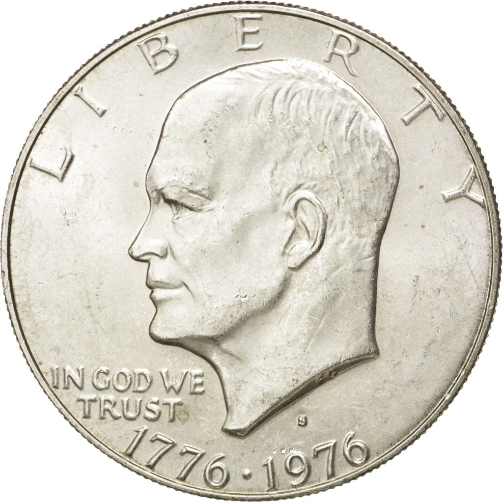 UNITED STATES, Eisenhower Dollar, Dollar, 1976, U.S. Mint, KM #206a, AU(50-53),.