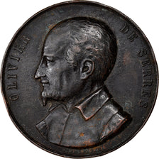 France, Medal, Comice Agricole de Soissons, Olivier de Serres, 1853, De