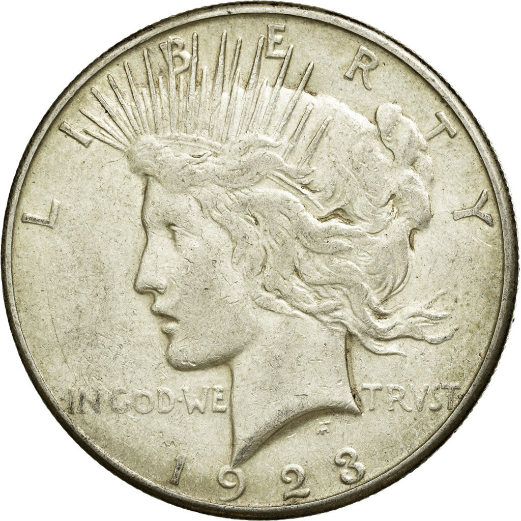 Coin, United States, Peace Dollar, Dollar, 1923, U.S. Mint, San Francisco
