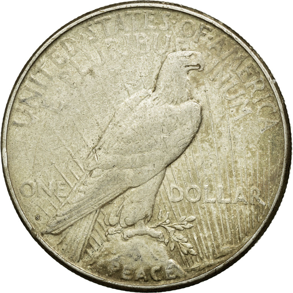 Coin, United States, Peace Dollar, Dollar, 1923, U.S. Mint, San Francisco