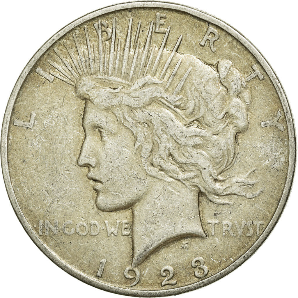 Moneta, Stati Uniti, Peace Dollar, Dollar, 1923, U.S. Mint, Denver, MB+