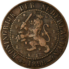 Coin, Netherlands, Wilhelmina I, 2-1/2 Cent, 1898, EF(40-45), Bronze, KM:108.2