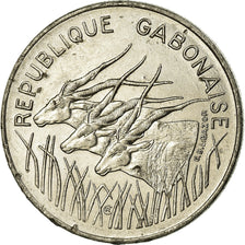 Coin, Gabon, 100 Francs, 1977, Paris, EF(40-45), Nickel, KM:13