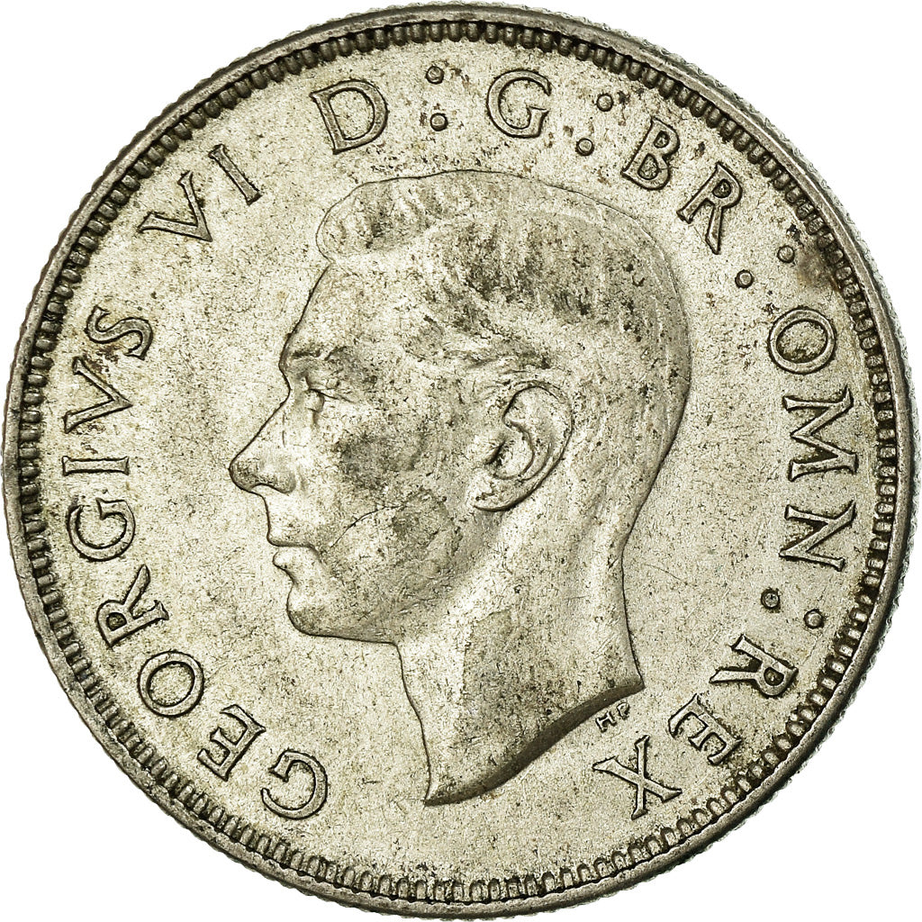 Coin, Great Britain, George VI, Florin, Two Shillings, 1945, EF(40-45), Silver