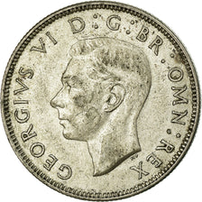 Coin, Great Britain, George VI, Florin, Two Shillings, 1945, EF(40-45), Silver