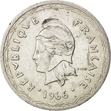 NEW HEBRIDES, 100 Francs, 1966, Paris, KM #1, AU(55-58), Silver, 36, Lecompte...