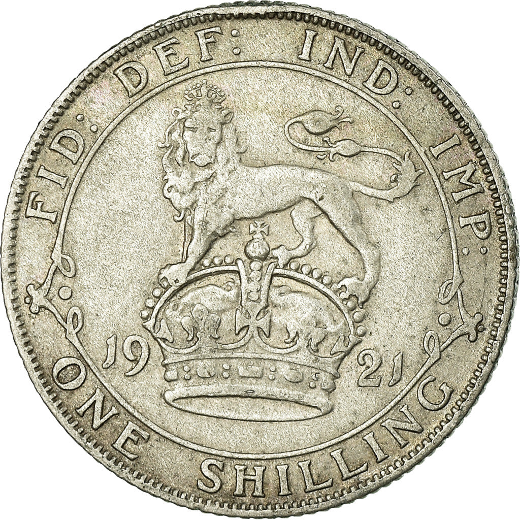 Coin, Great Britain, George V, Shilling, 1921, VF(30-35), Silver, KM:816a