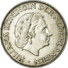 Coin, Netherlands, Juliana, 2-1/2 Gulden, 1959, EF(40-45), Silver, KM:185