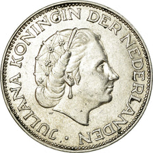 Coin, Netherlands, Juliana, 2-1/2 Gulden, 1960, EF(40-45), Silver, KM:185
