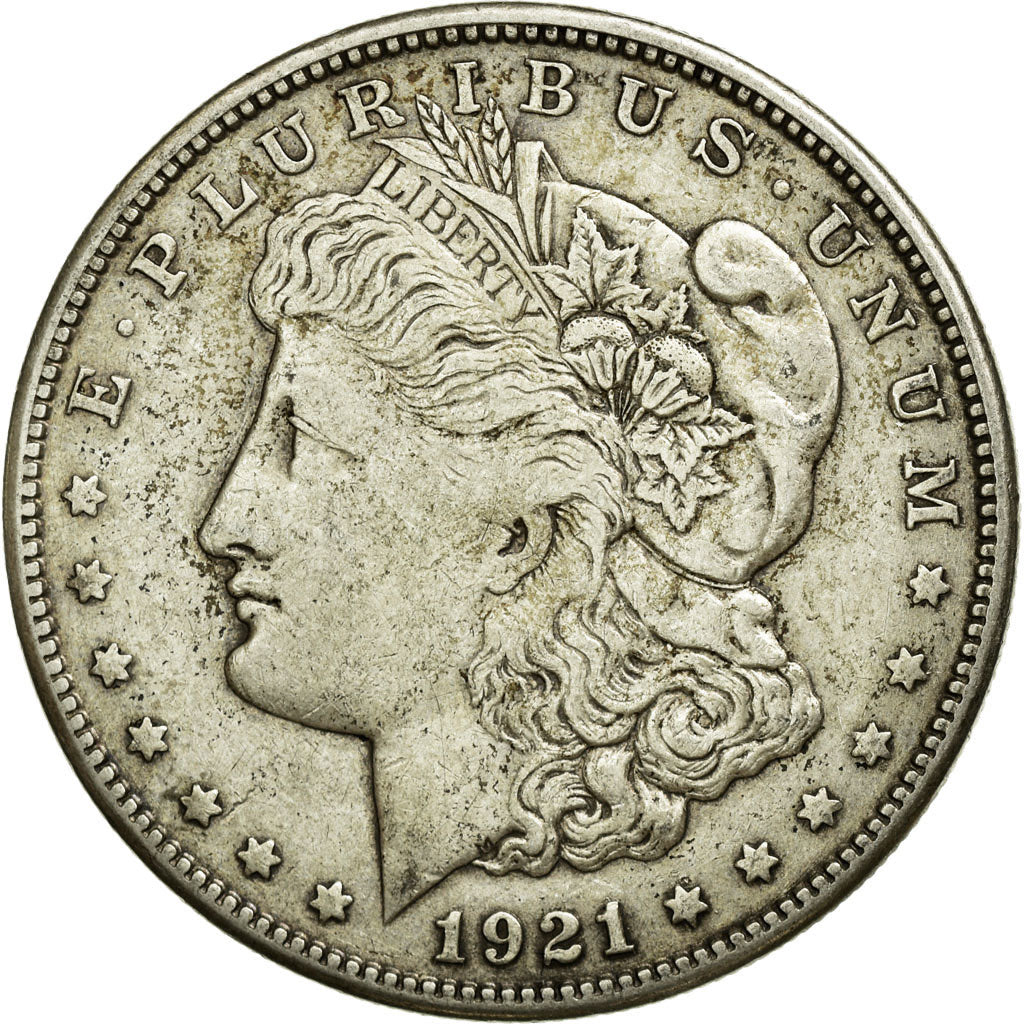 Coin, United States, Morgan Dollar, Dollar, 1921, U.S. Mint, San Francisco
