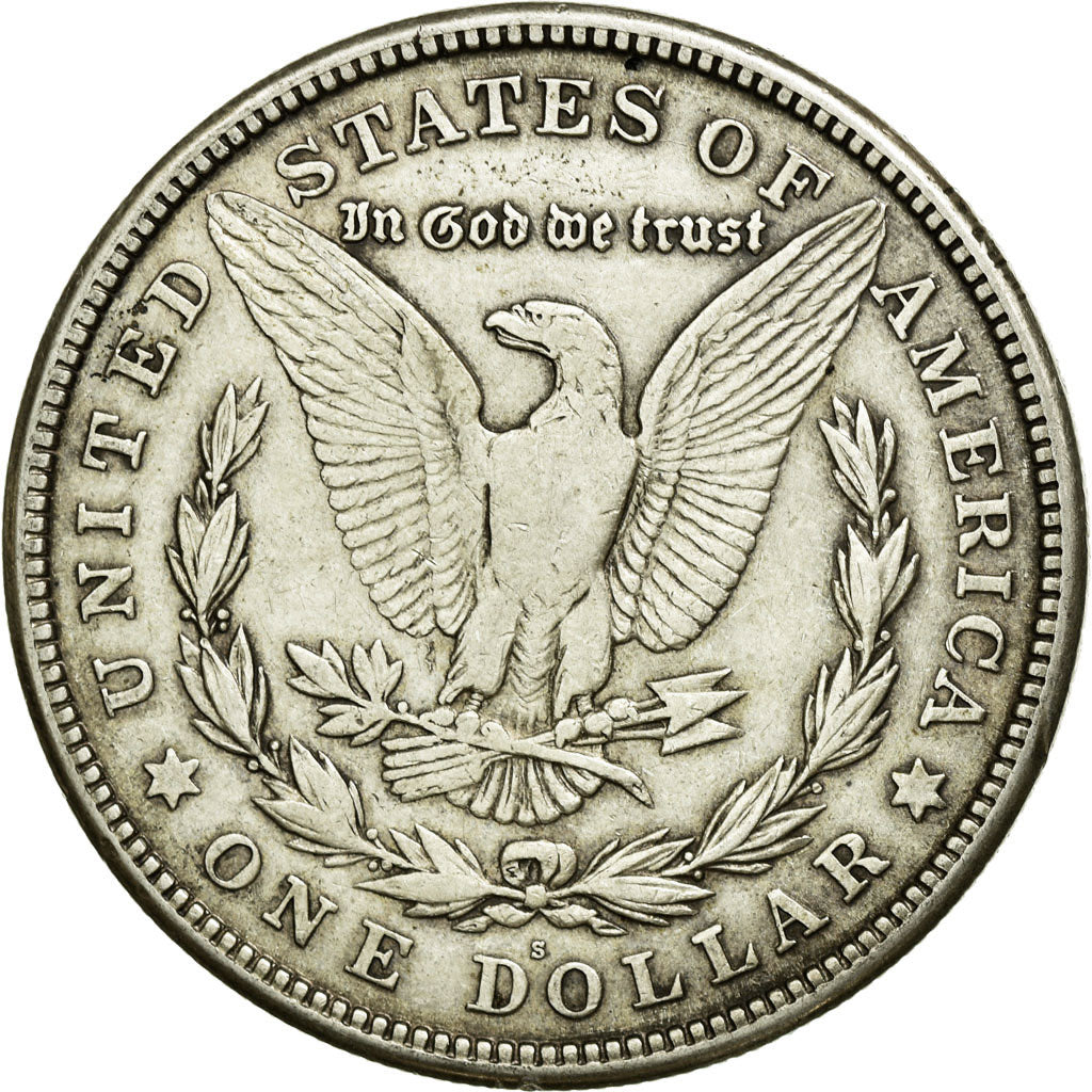 Coin, United States, Morgan Dollar, Dollar, 1921, U.S. Mint, San Francisco